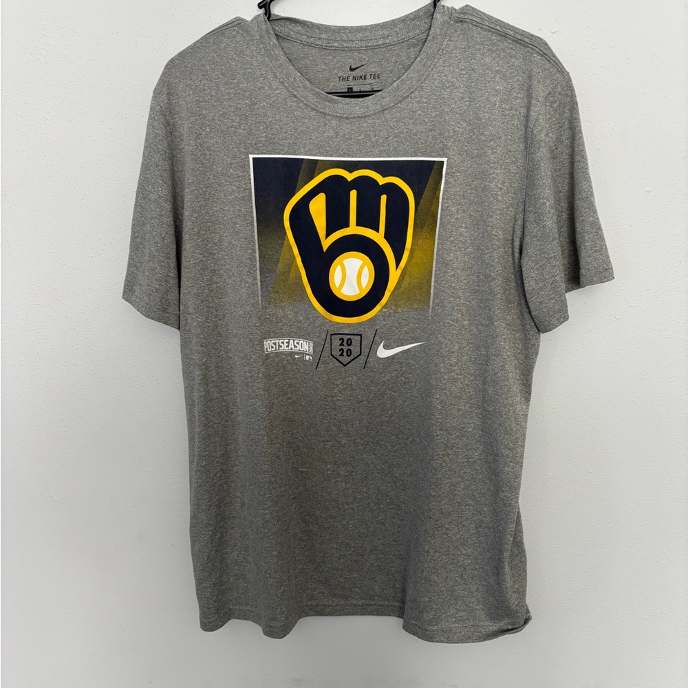 Nike Brewers Gray Dri-Fit Tee